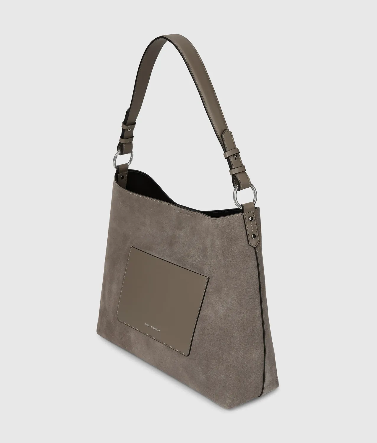 Karl Lagerfeld K/Daily Suede Hobo Bag Wildleder Braun