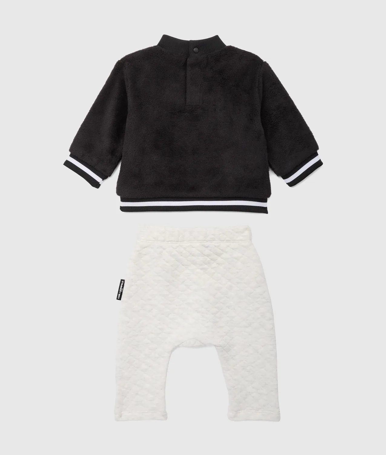 Karl Lagerfeld Kids Baby Sweatshirt-Hosen-Set gesteppt