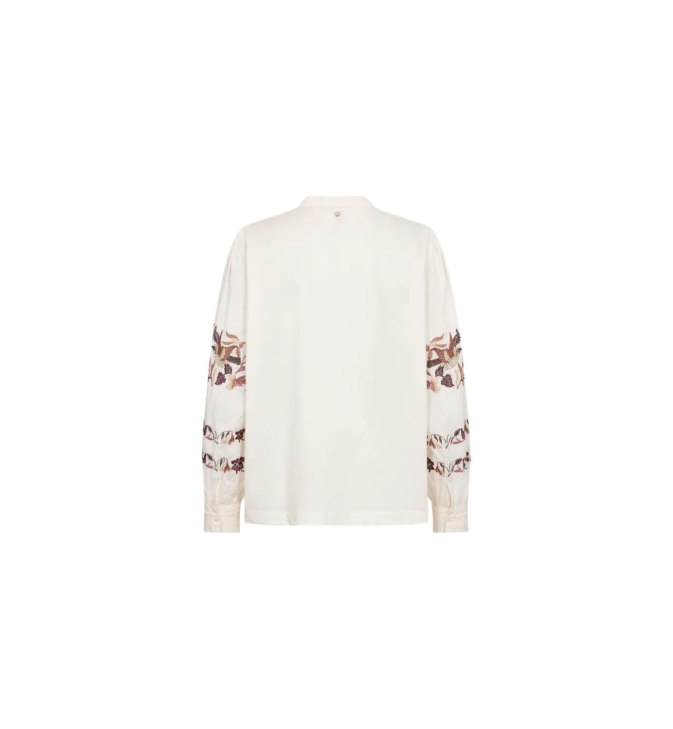 Mos Mosh MMNotto Embroid Hemdbluse Ecru Stickerei