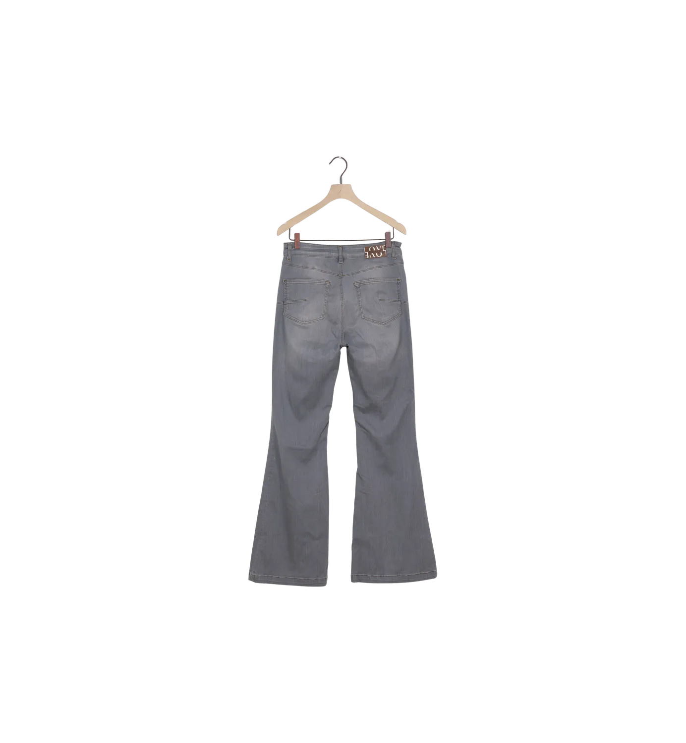 Mos Mosh MMAnita Flare Jeans 29 Hellgrau High Waist