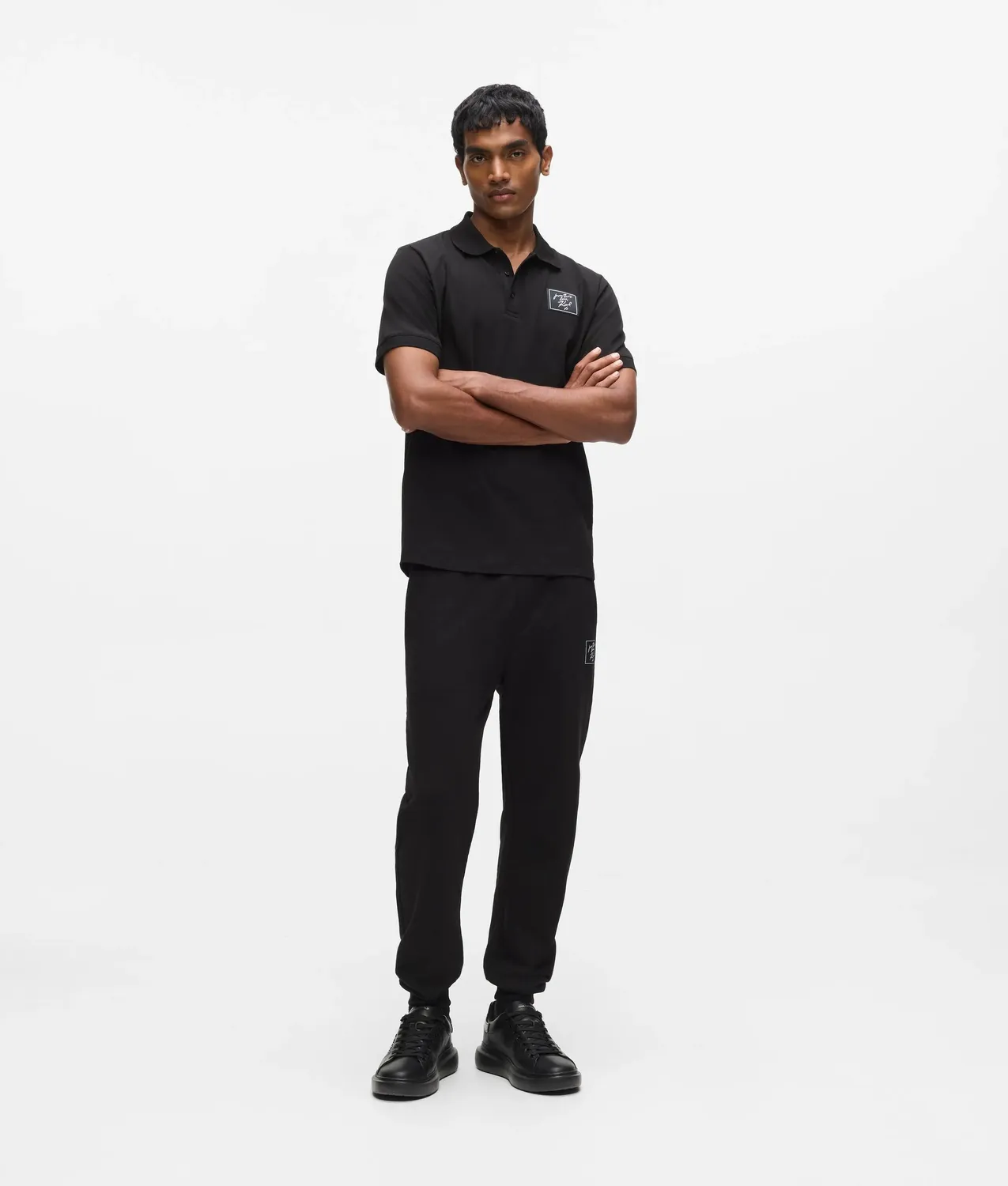 Karl Lagerfeld From Paris with Love Polo Herren Patch