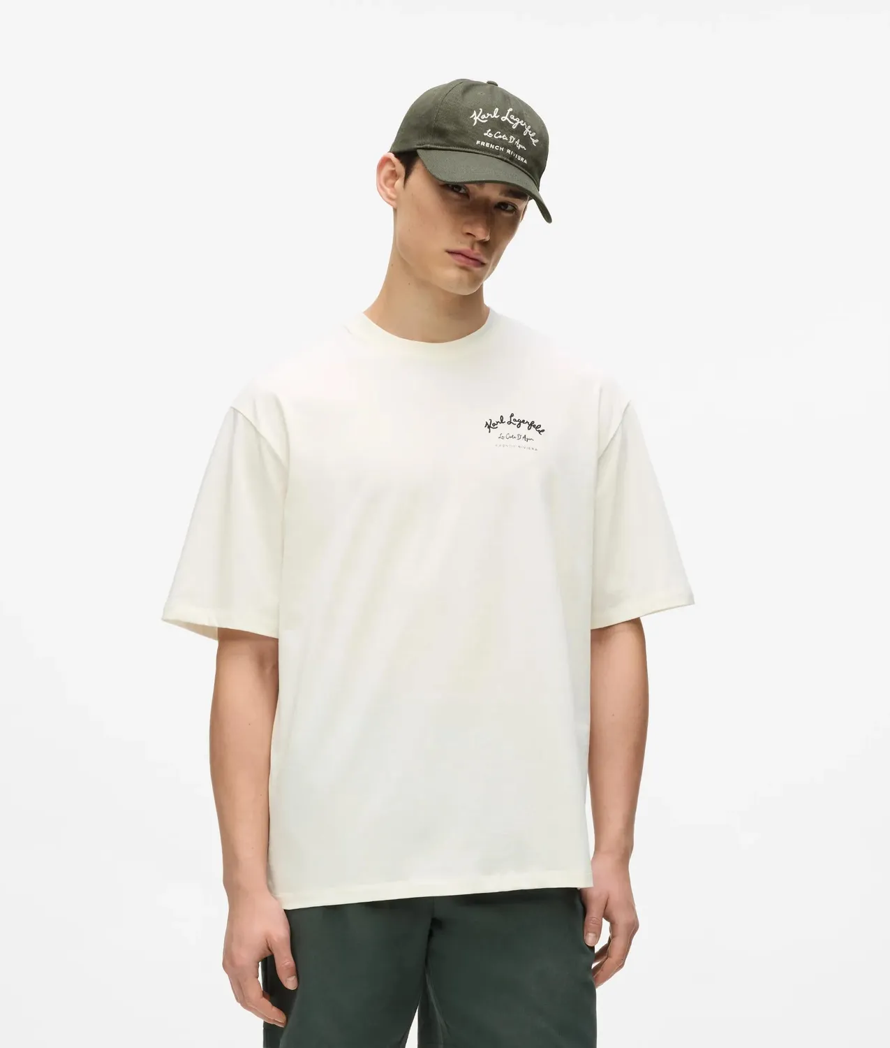 Karl Lagerfeld Côte D'Azur T-Shirt Bio-Baumwolle