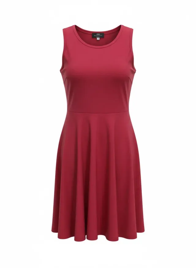 Gloriette Minikleid Red Basic Rot Baumwoll-Mix