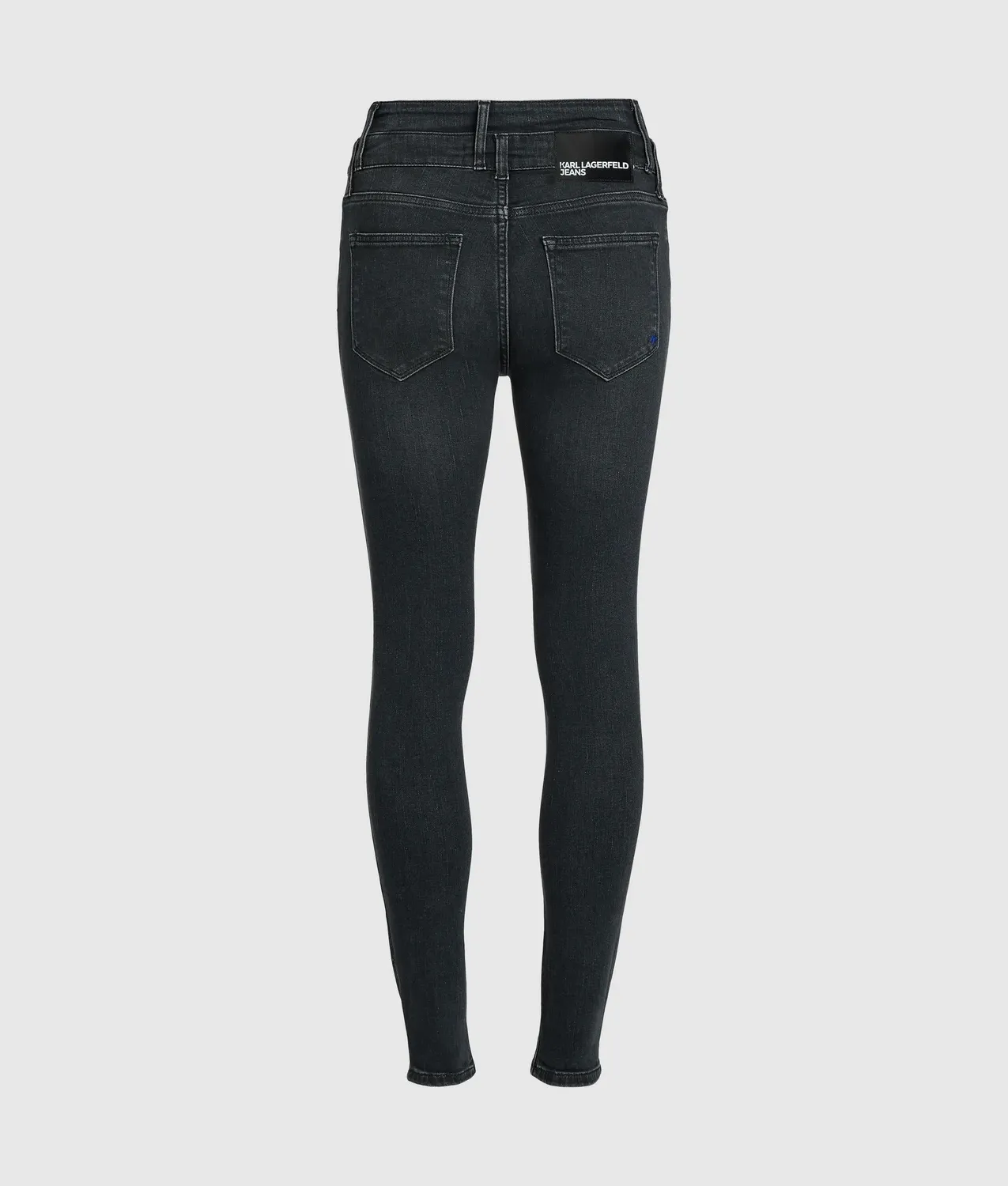 Karl Lagerfeld Cutaway Waist Skinny Jeans High-Rise