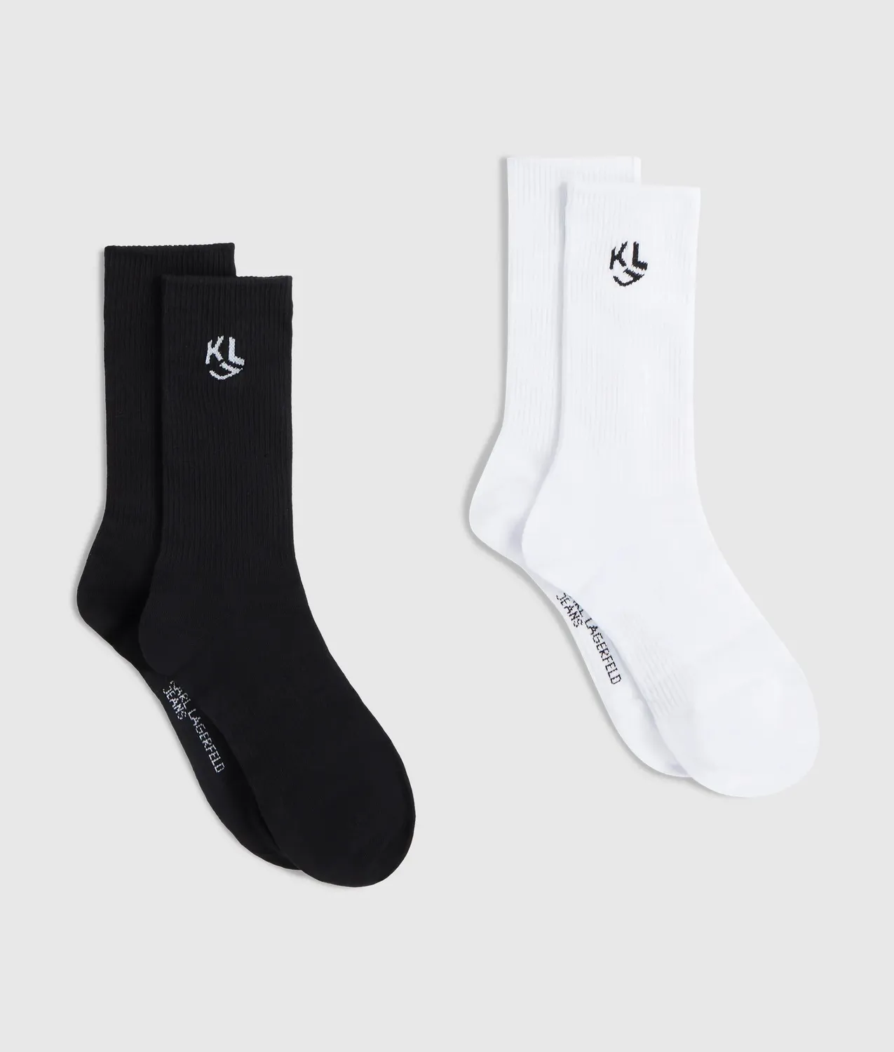Karl Lagerfeld Monogram Socken halblang 2er-Pack Baumwolle