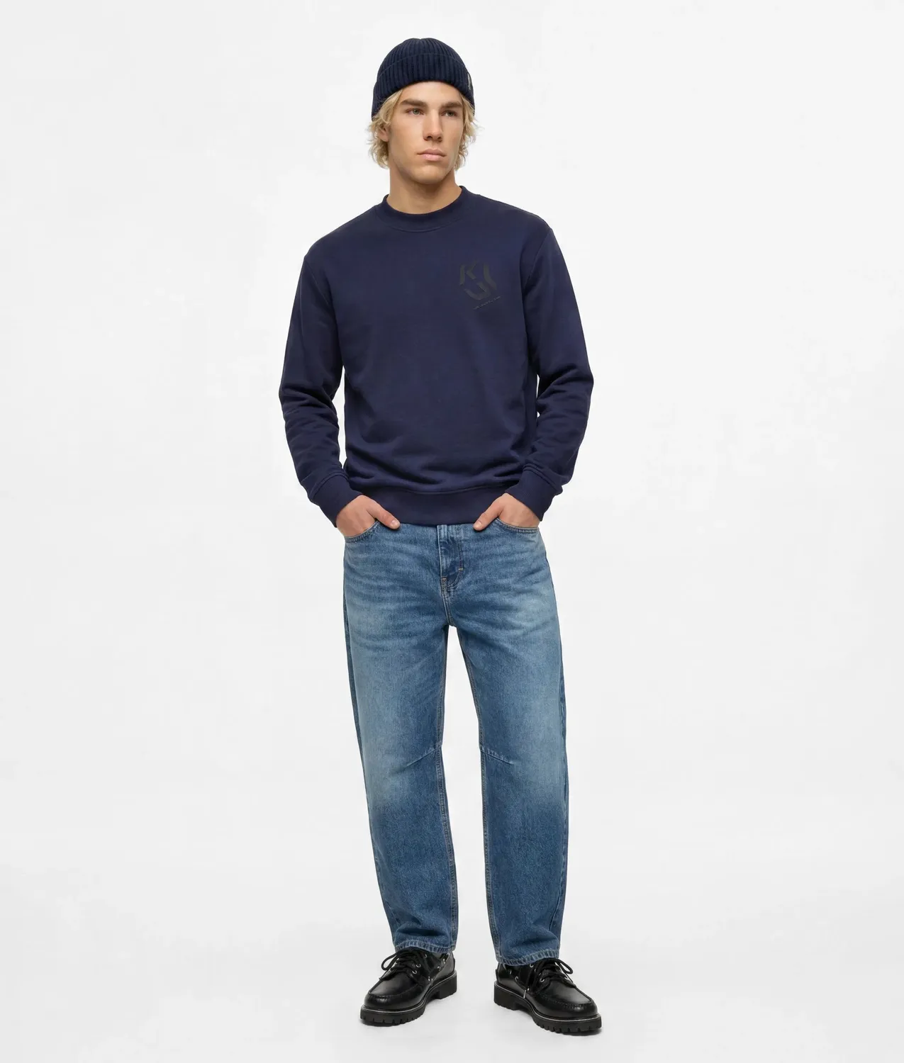 Karl Lagerfeld KL Jeans Monogram Patch Sweatshirt