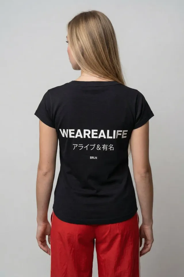 Alife & Kickin EiraAK P Shirt Schwarz Bio-Baumwolle