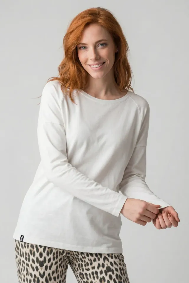 Alife & Kickin GaiaAK A Longsleeve weiß Bio-Baumwolle