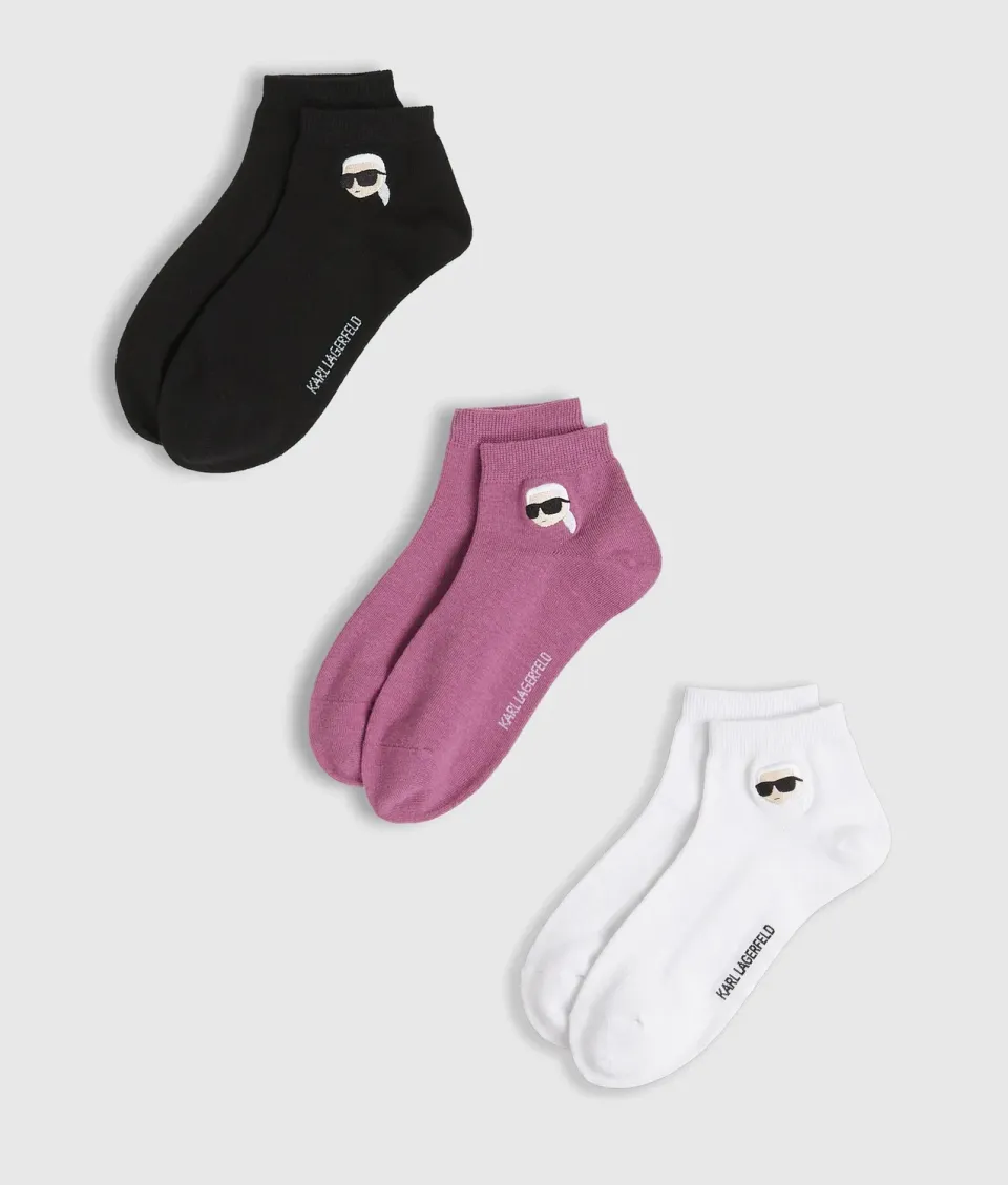 Karl Lagerfeld Ikon Short Socken 3er-Pack Baumwolle