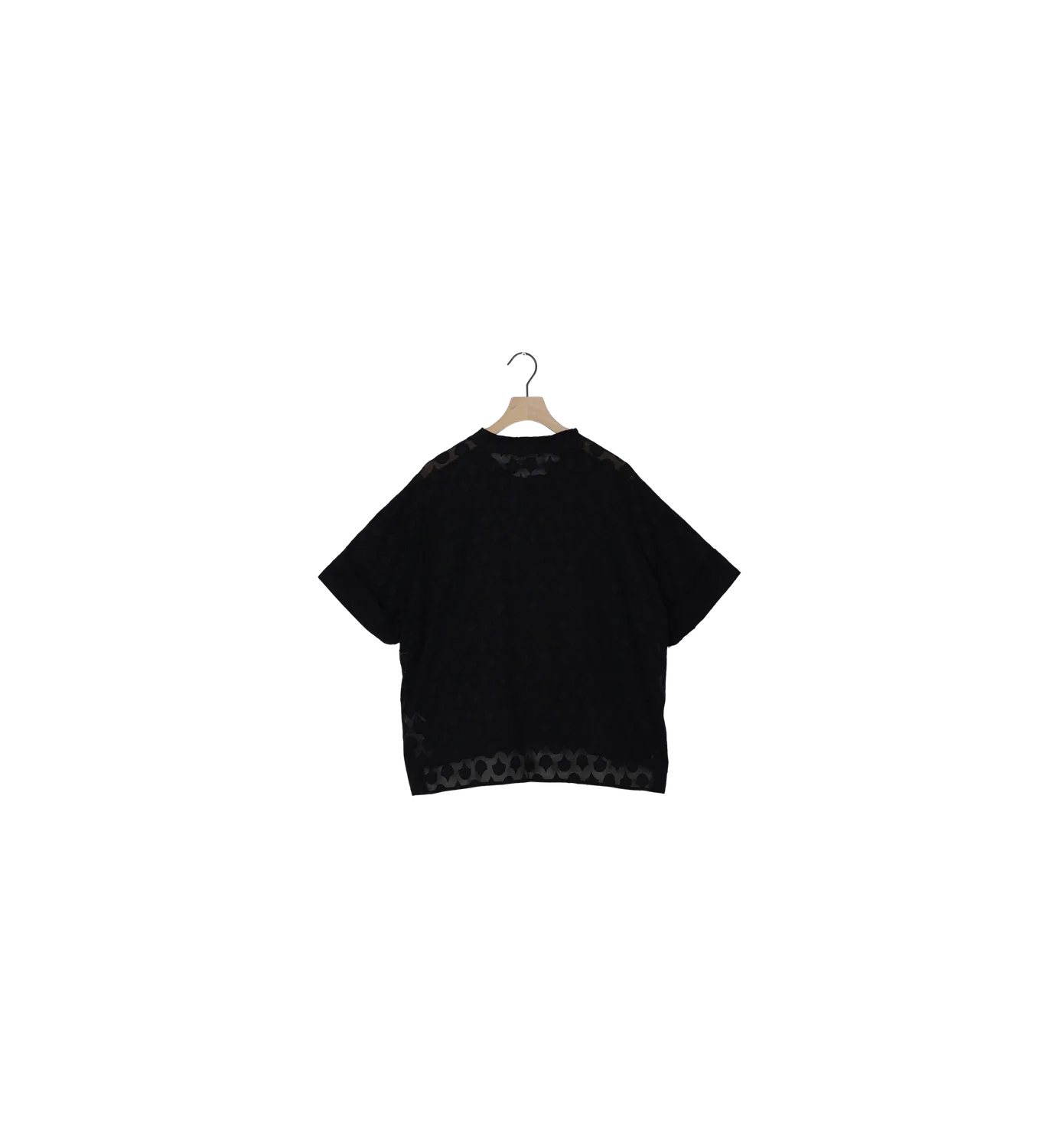 Mos Mosh MMToba Jacquard Voile Bluse Schwarz M Relaxed