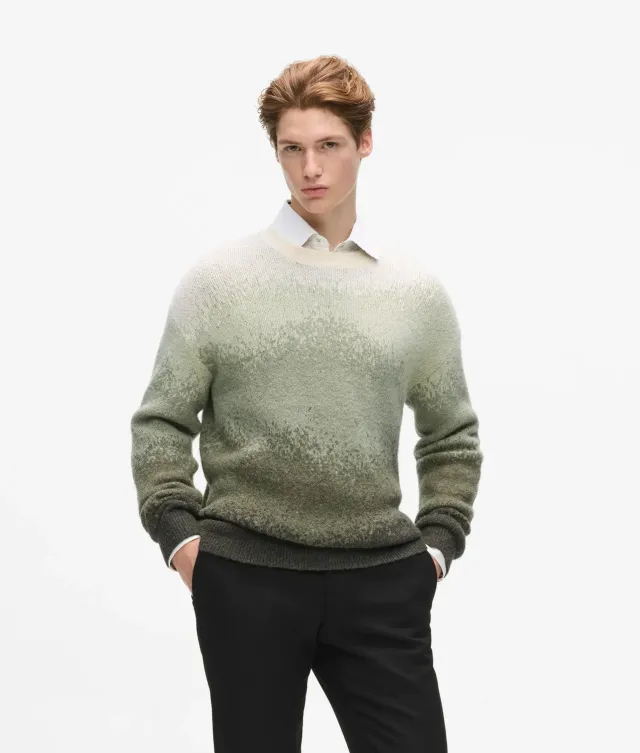 Karl Lagerfeld Gradient Crew Neck Pullover Verlauf S-3XL