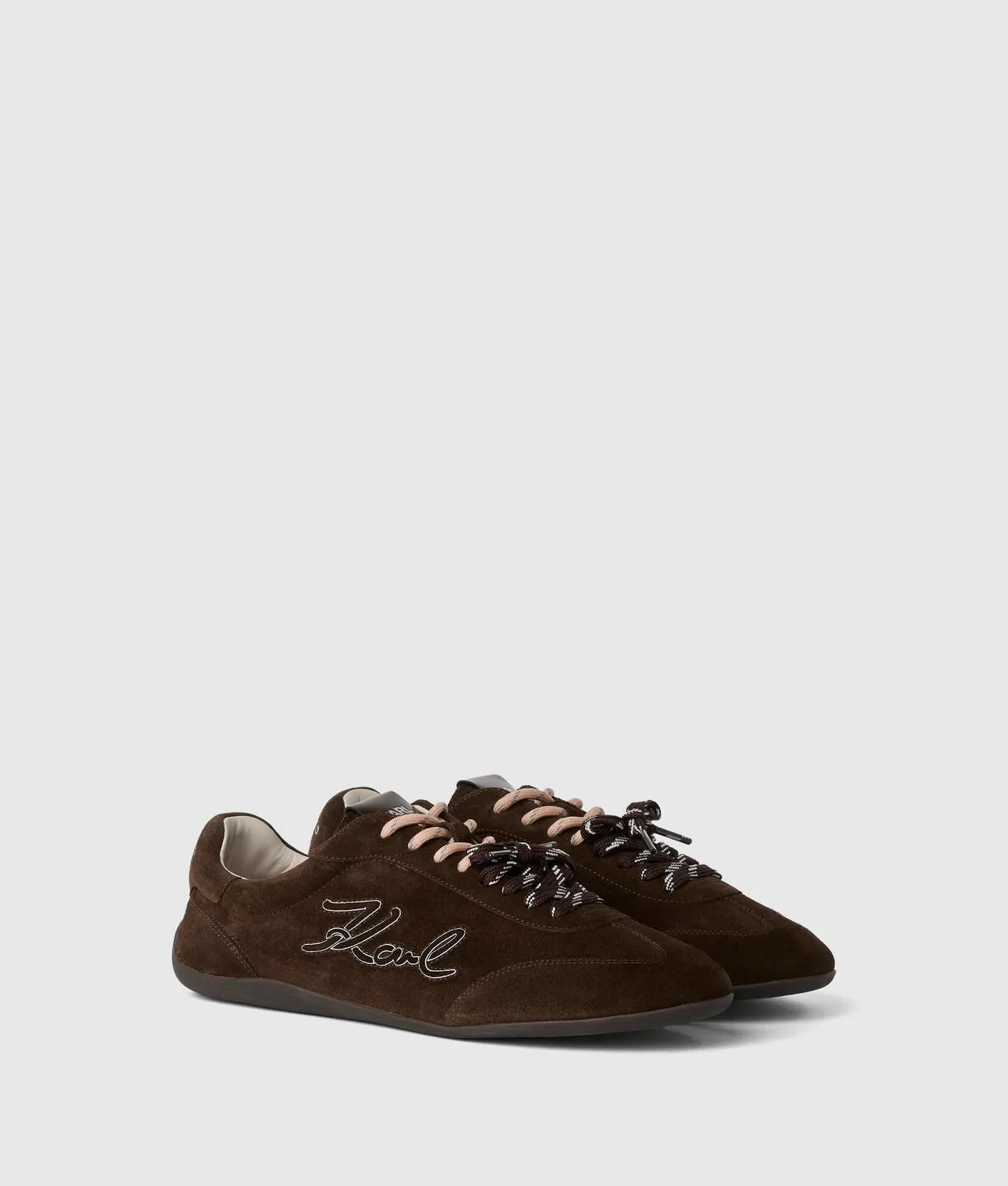 Karl Lagerfeld Altia Signature Sneaker Wildleder Glattleder