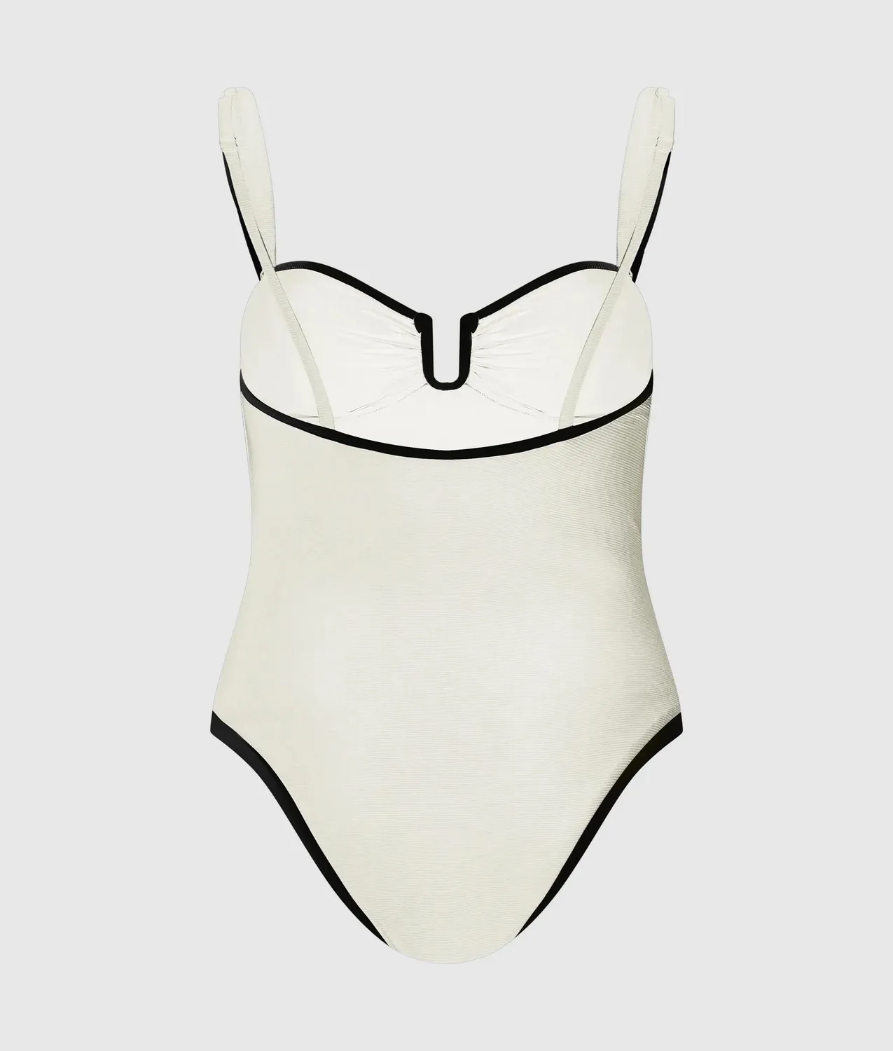 Karl Lagerfeld Signature Badeanzug Bandeau High-Cut