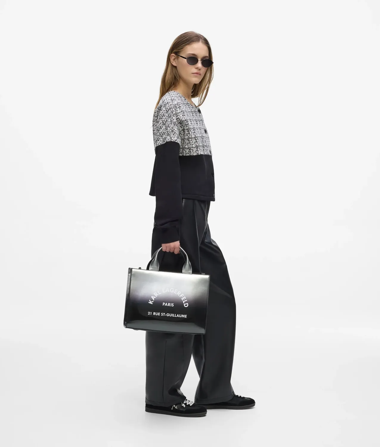 Karl Lagerfeld Rue St-Guillaume Tote degradé glänzend