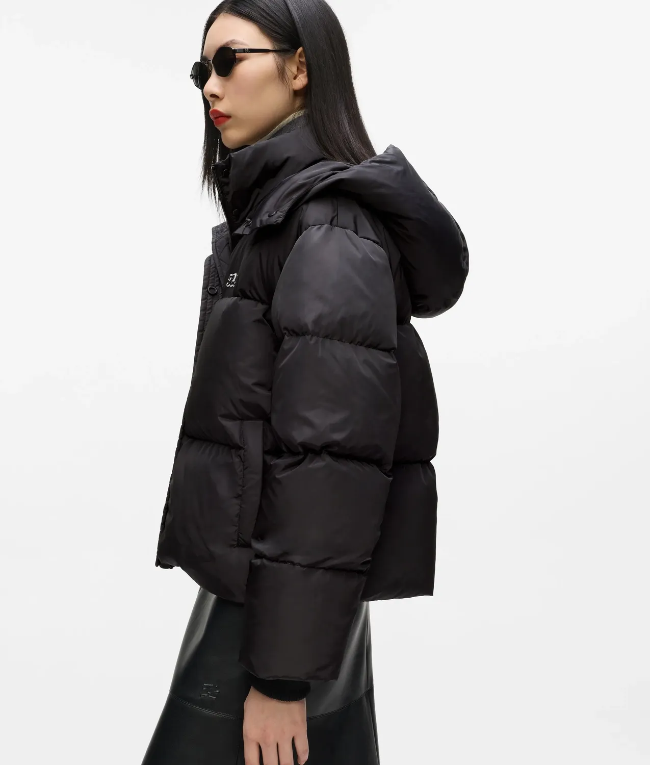 Karl Lagerfeld Puffer Jacke kurz Daunen Kapuze XS-XL
