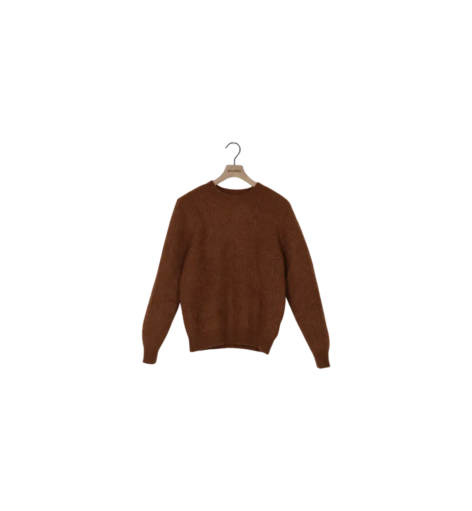 Mos Mosh ReLoved MMGisla Hairy Knit Pullover S Argan Oil