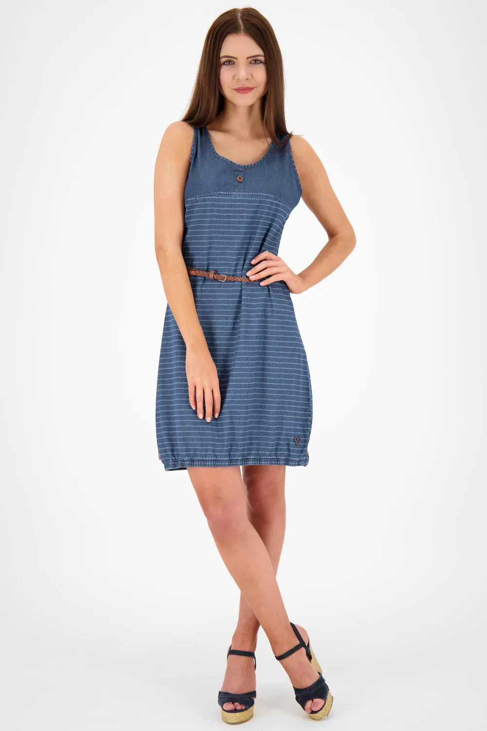 Alife & Kickin DojaAK DNM B Top Dress Dunkelblau Denim