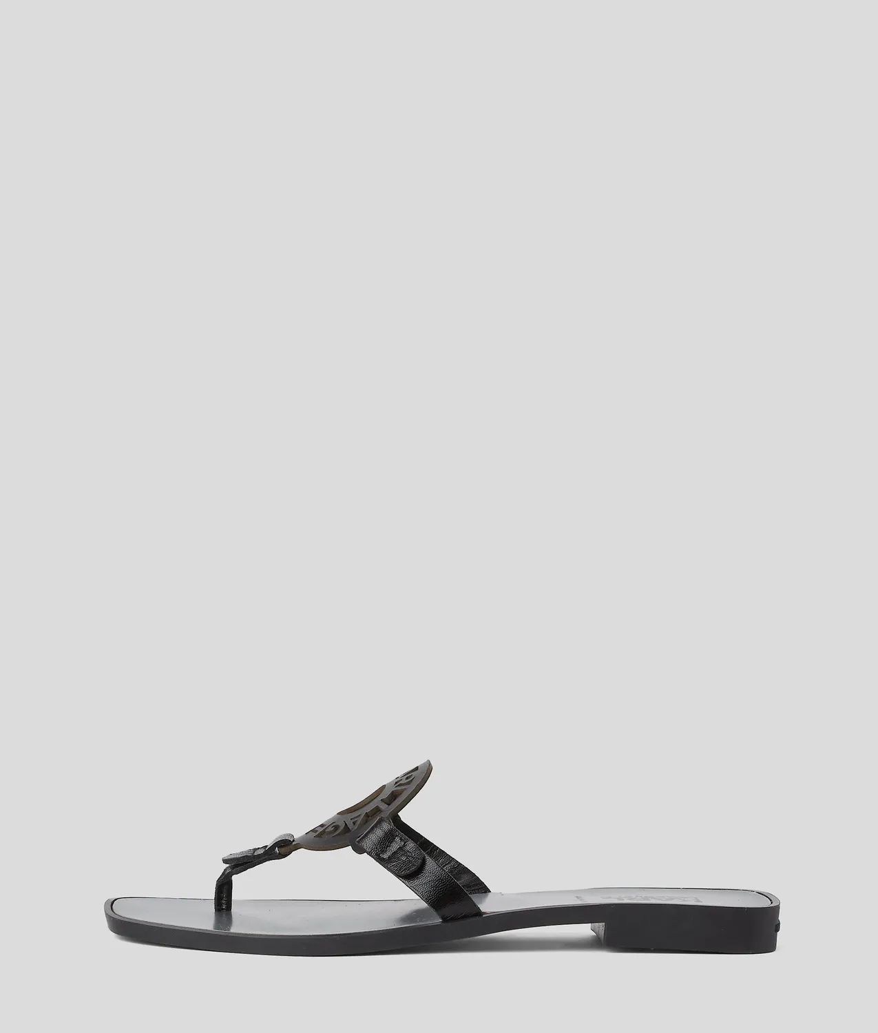 Karl Lagerfeld Ring Logo Sandalen Damen 4-10 Leder