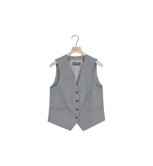 Mos Mosh MMElene Caia Weste Sharkskin 34 V-Ausschnitt