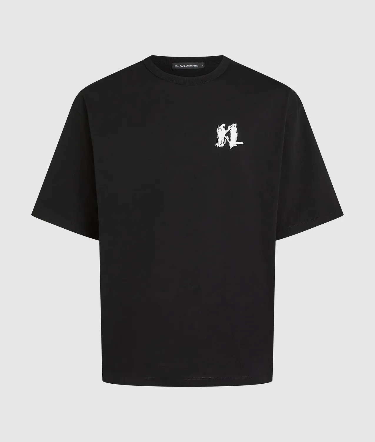 Karl Lagerfeld Graphic Monogram T-Shirt Bio-Baumwolle