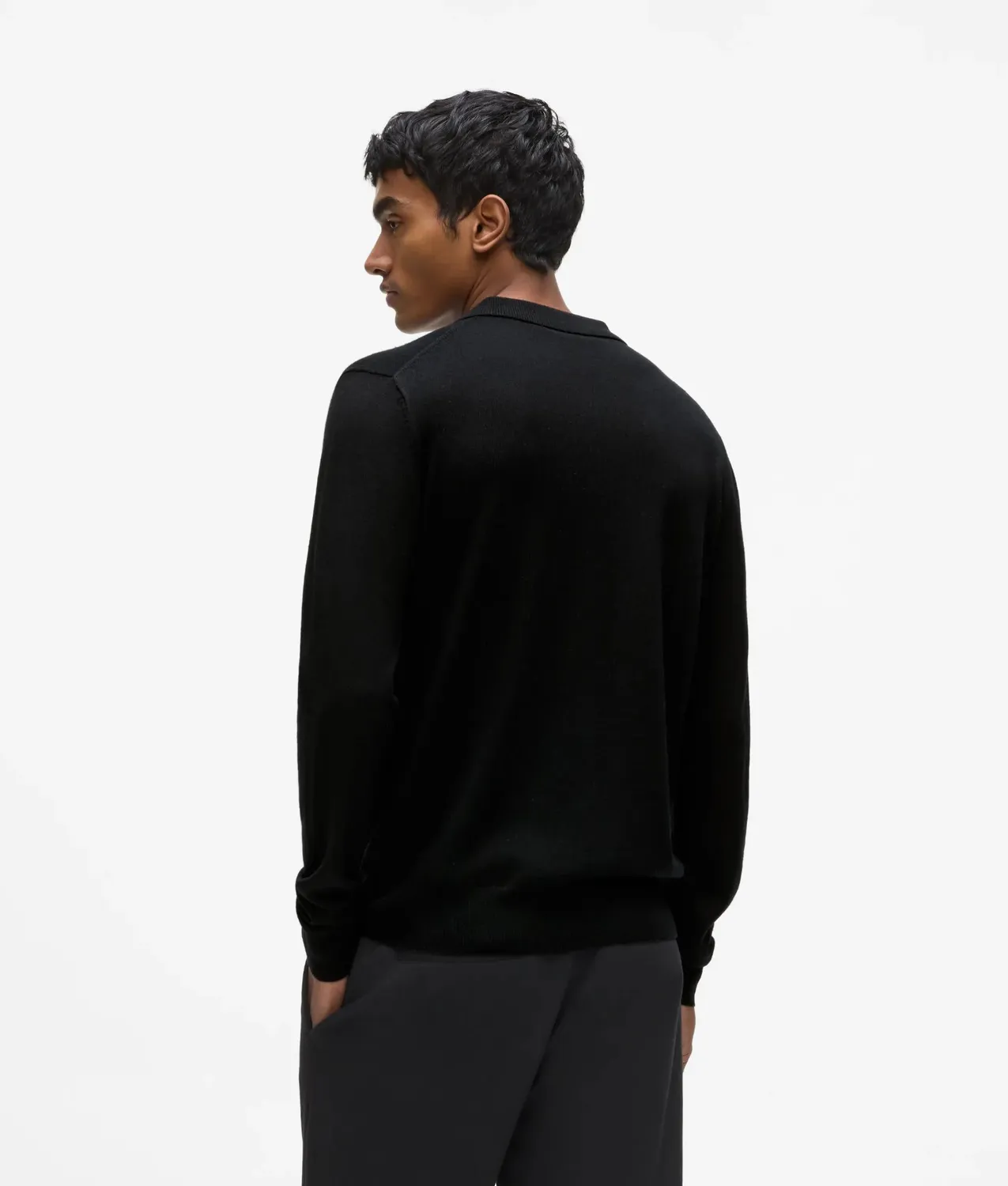 Karl Lagerfeld Polo Langarm Merinowolle XS-XXL