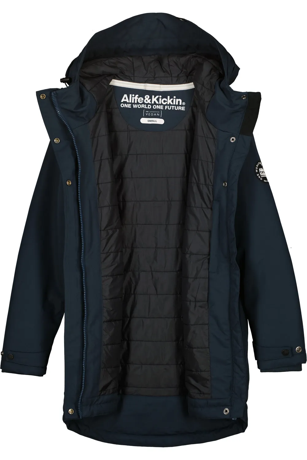 Alife & Kickin MarlyAK A Winterjacke Dunkelblau gefüttert