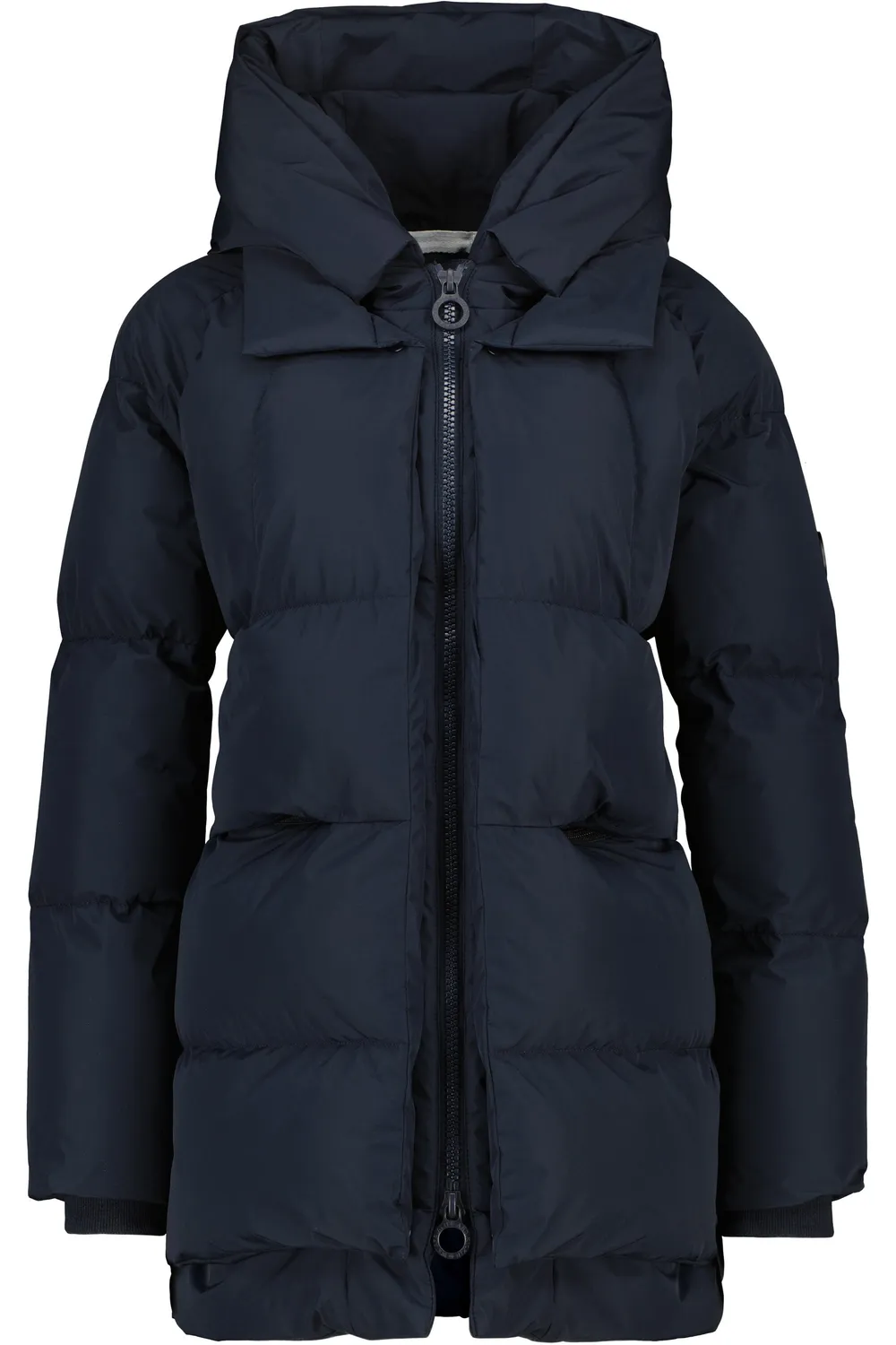 Alife & Kickin LykkeAK A Puffer Parka Dunkelblau gesteppt