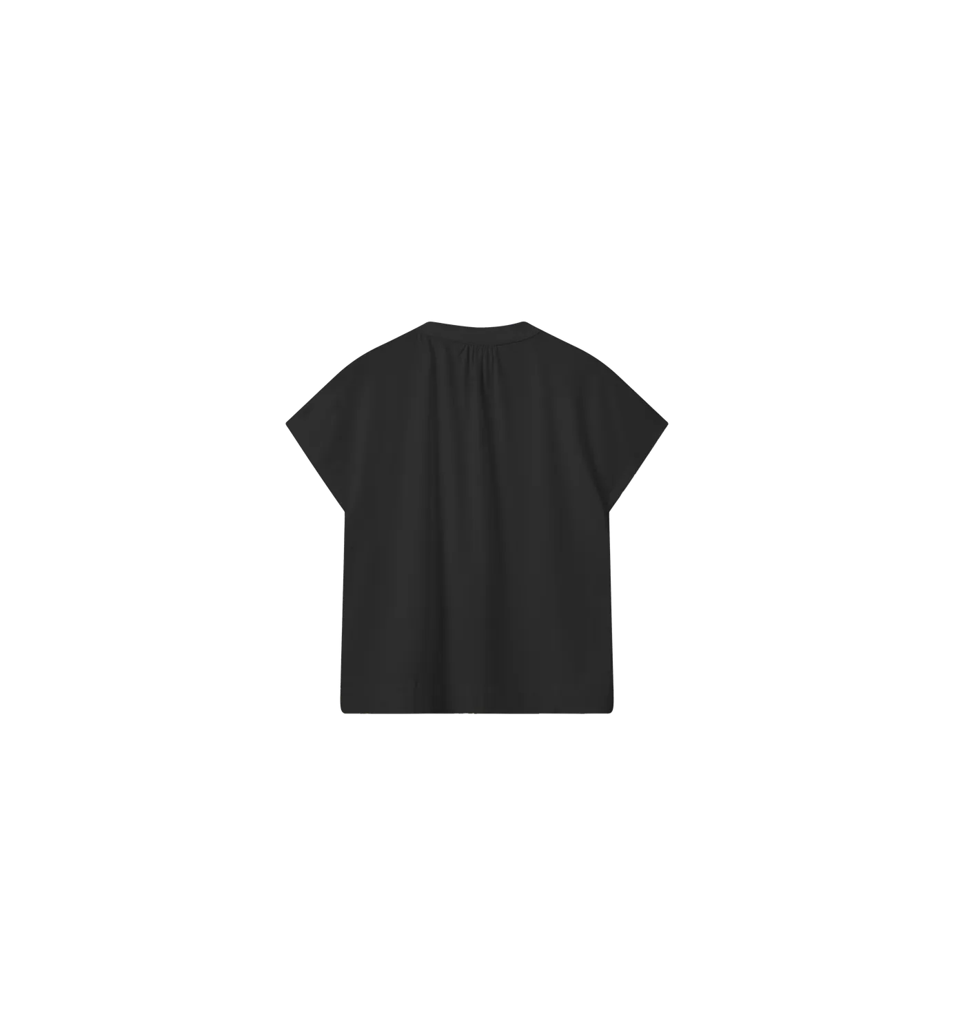 Mos Mosh MMShira Tee Shirt Schwarz V-Ausschnitt