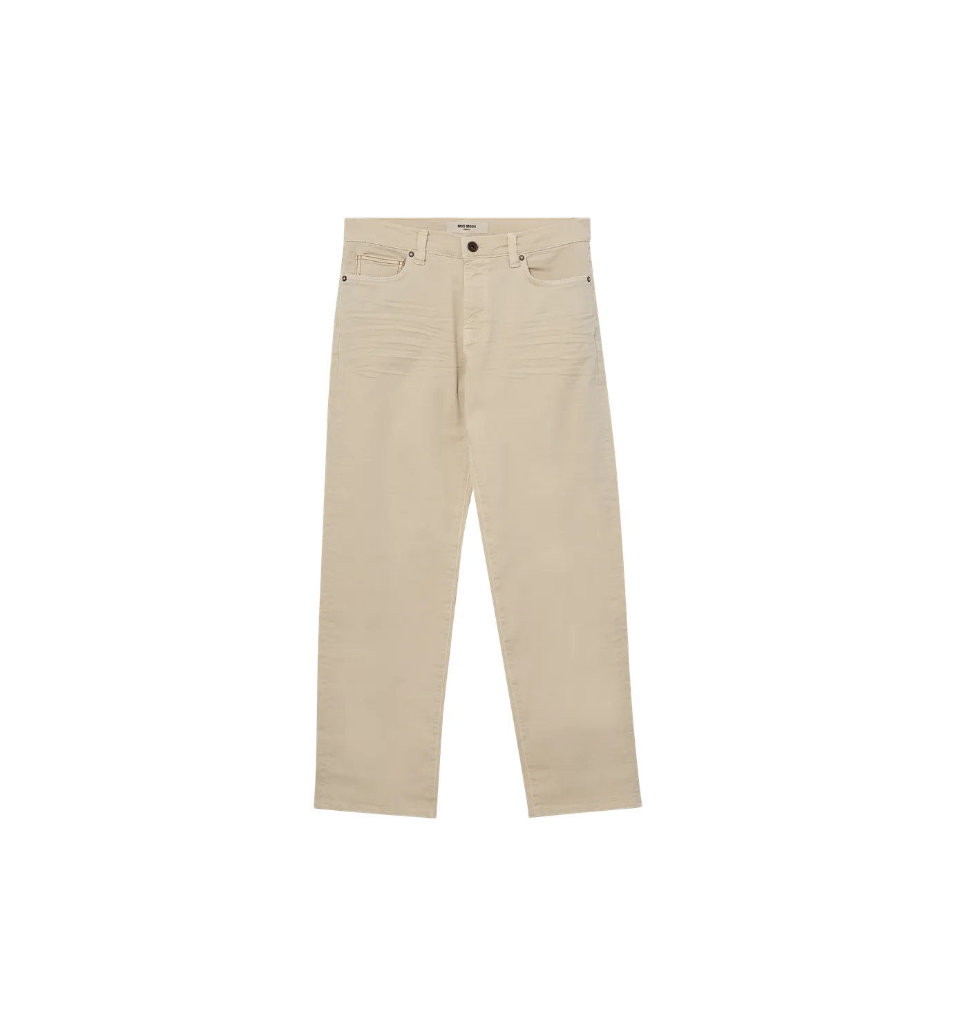 Mos Mosh MMGSteve Wide Leg Pant Hose Oatmeal Weit