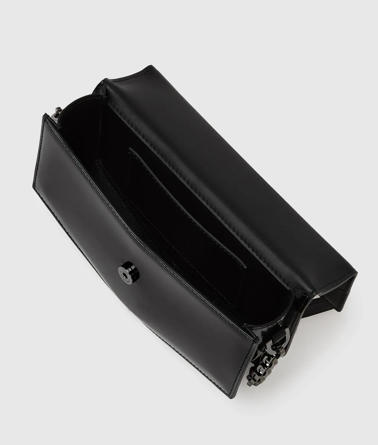 Karl Lagerfeld KL Studio Autograph Crossbody Leder schwarz