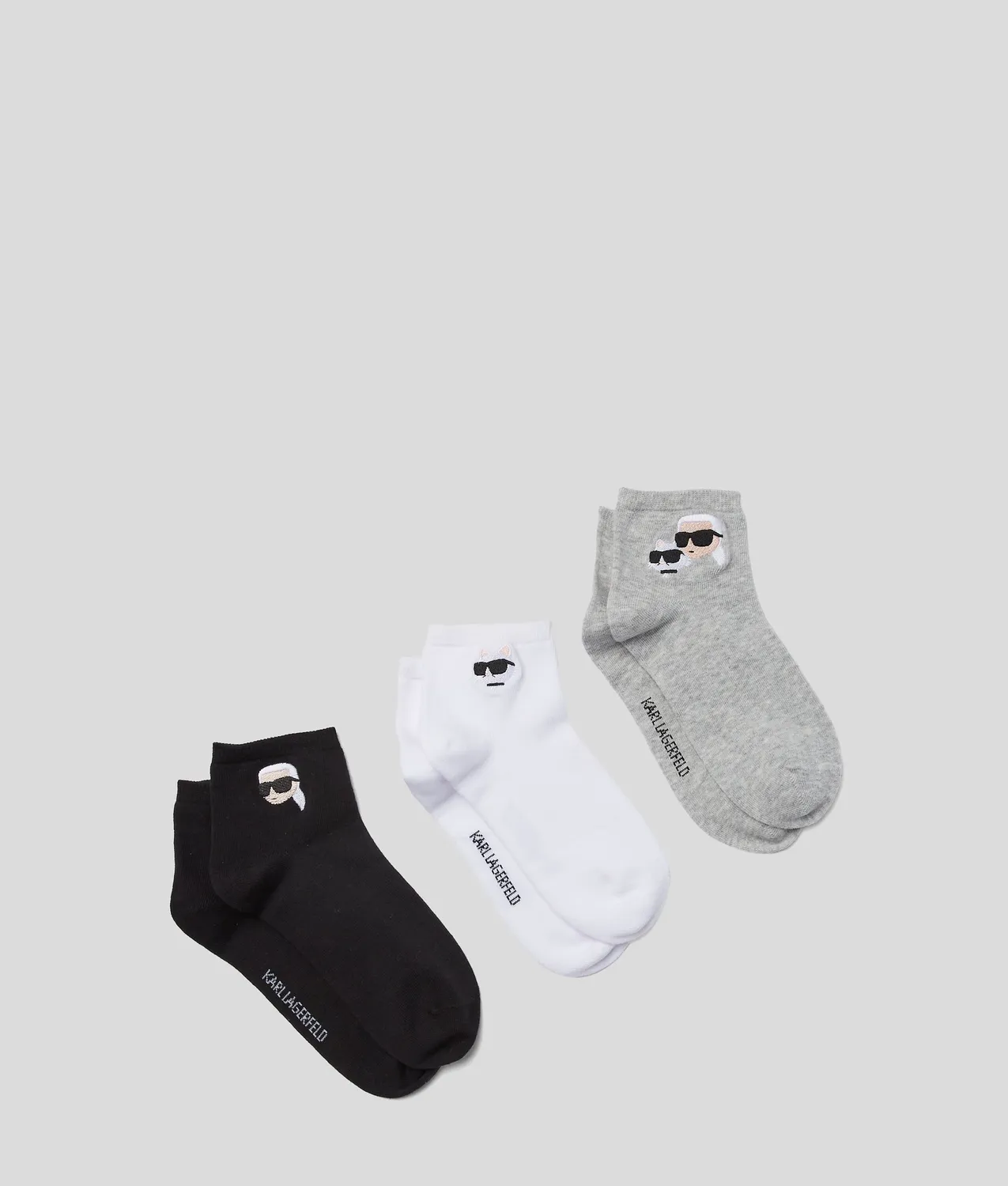 Karl Lagerfeld Ikon Short Socks Socken 3er-Pack Bio-Baumwolle
