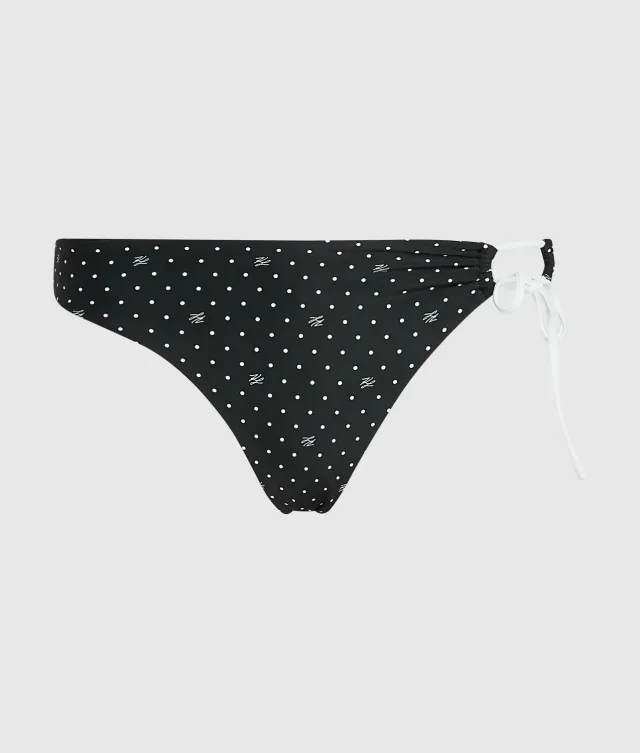 Karl Lagerfeld Polka Dot Cheeky Bikinihose Größe M Punkte