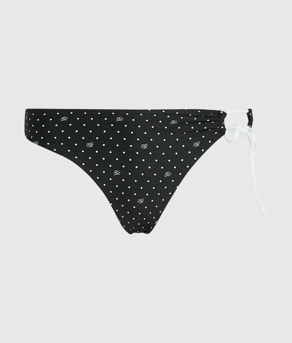 Karl Lagerfeld Polka Dot Cheeky Bikinihose Größe M Punkte