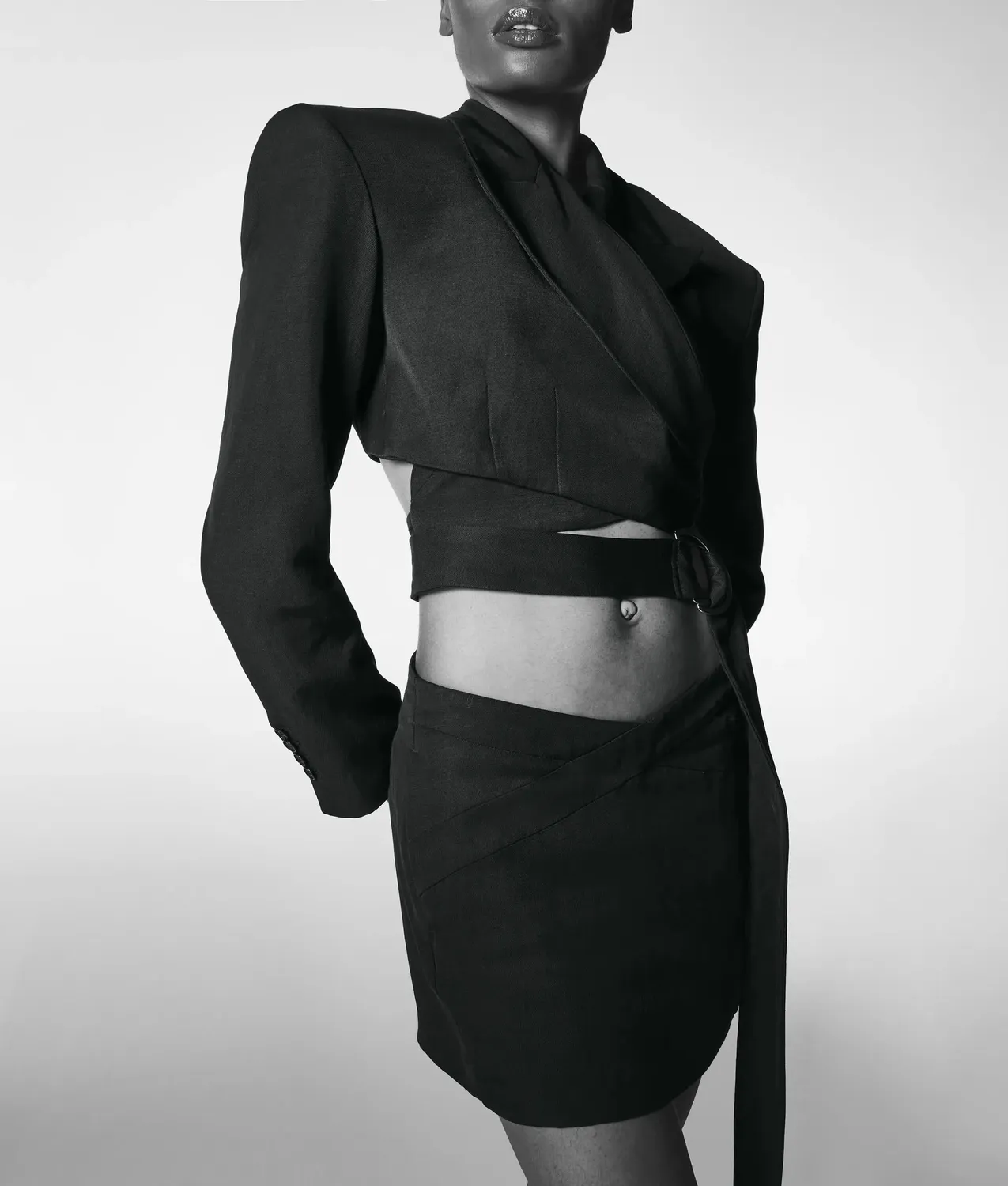 Karl Lagerfeld KL Studio Mini Skort Wickel V-Bund
