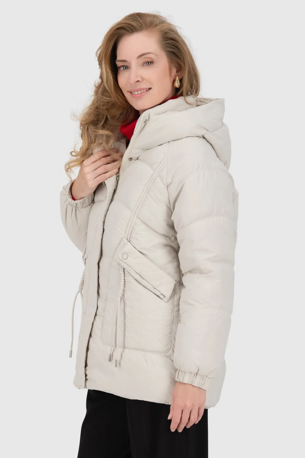 Alife & Kickin GlorianaAK A Puffer Jacket Dunkelgrün
