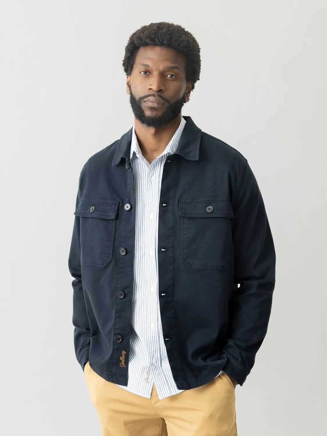 Mos Mosh MMG Matteo Soft Overshirt Black Coffee Baumwolle