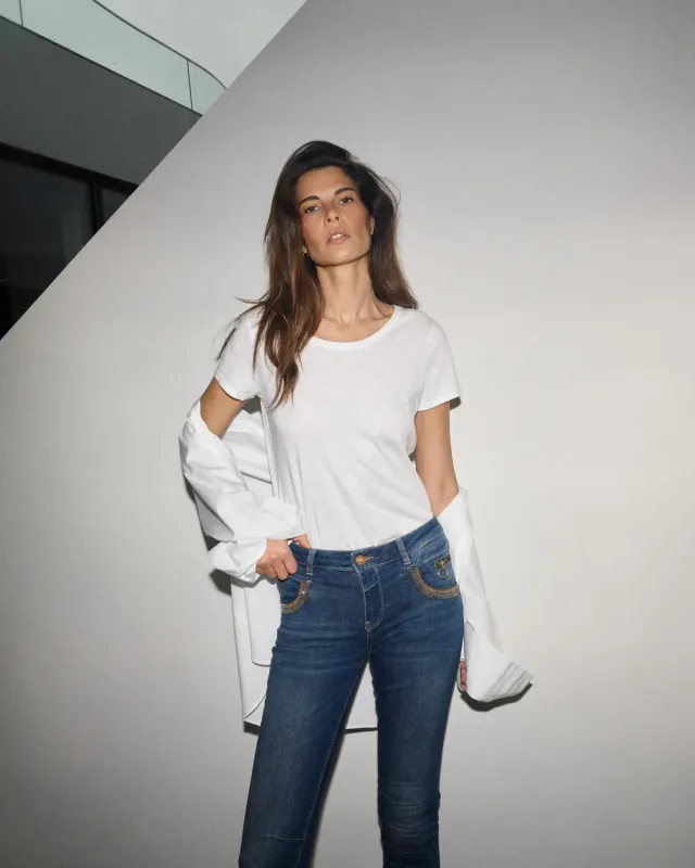 Mos Mosh MMArden Organic O-Neck Tee T-Shirt Weiß
