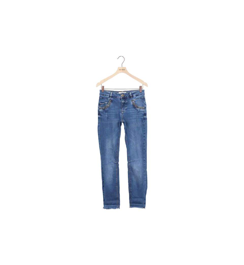 Mos Mosh ReLoved MMNaomi Trok Jeans Dark Blue Denim 25