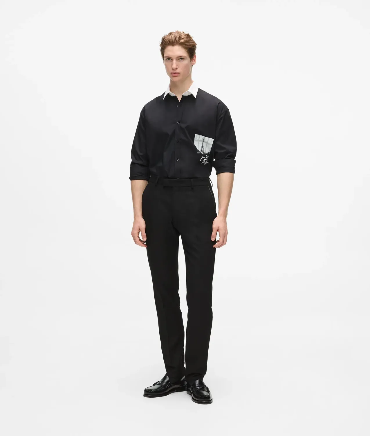 Karl Lagerfeld From Paris with Love Hemd XS-XXL Stretch