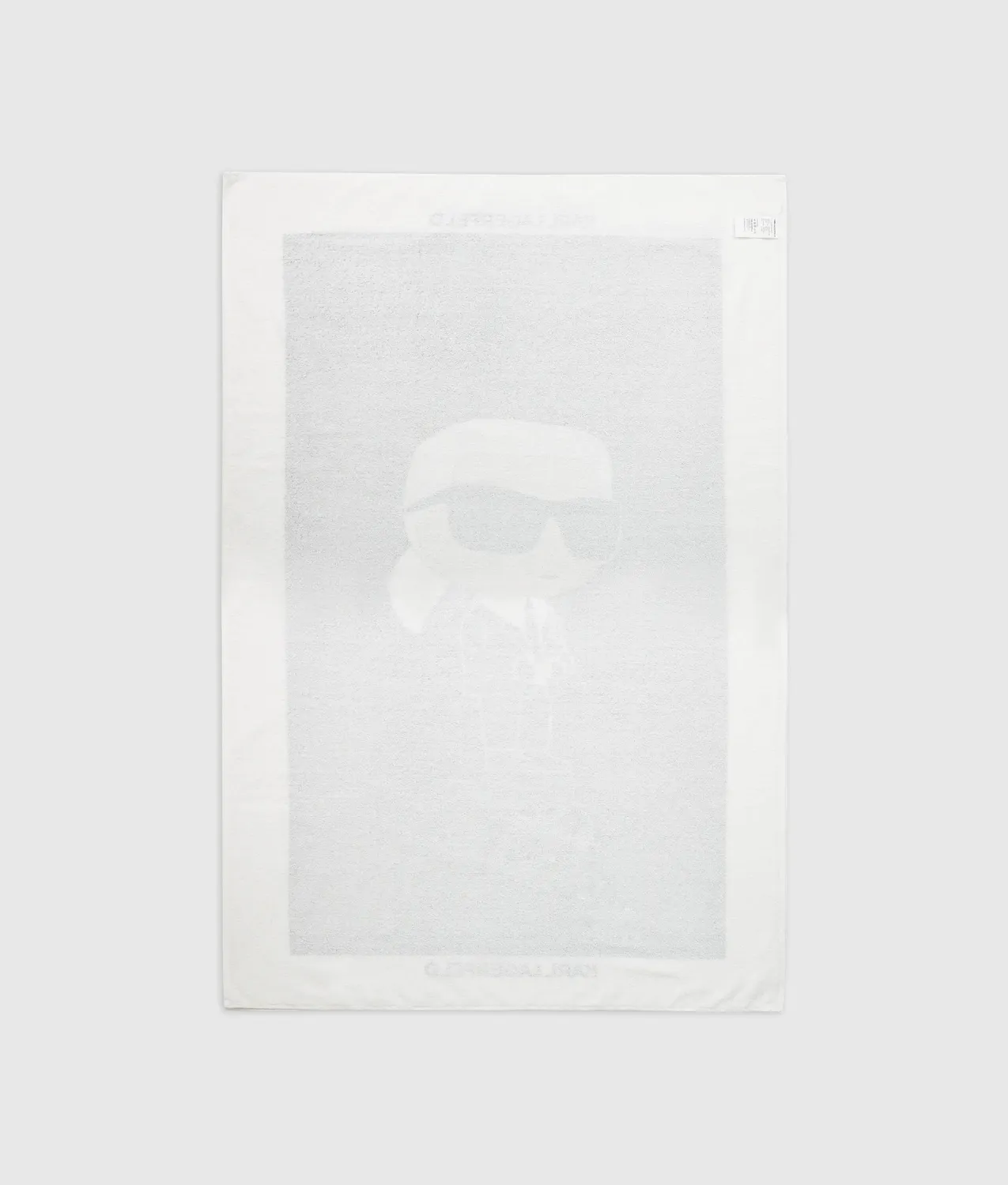 Karl Lagerfeld Ikon Badetuch Baumwolle weiß