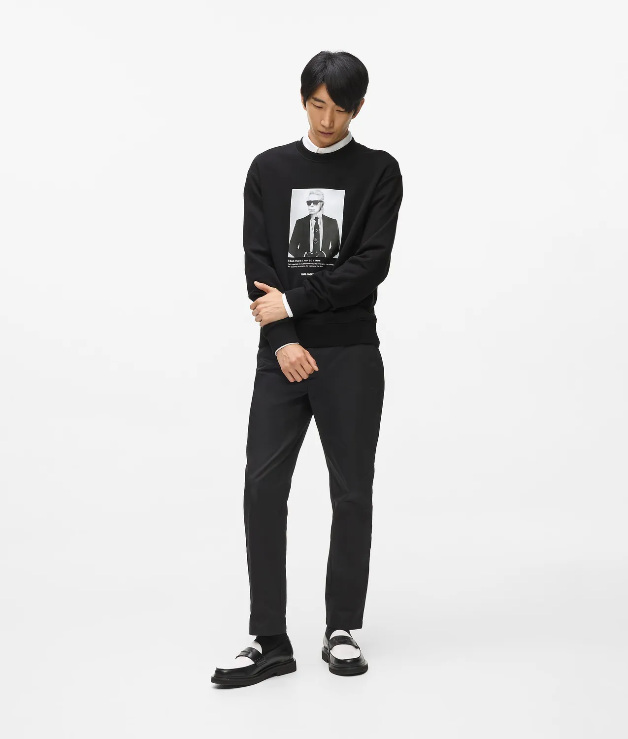 Karl Lagerfeld Karl Portrait Sweatshirt Bio-Baumwolle