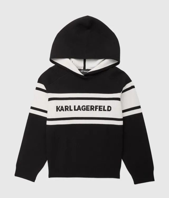 Karl Lagerfeld Boys Hooded Pullover Hoodie Kinder Logo