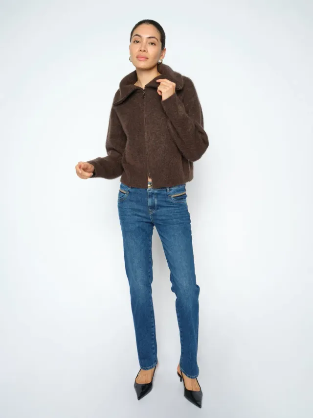Mos Mosh MMCarla Naomi Straight Jeans Dunkelblau