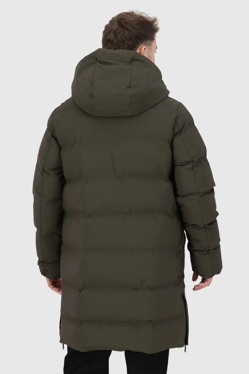 Alife & Kickin SaulAK A Puffer Parka schwarz lang Herren