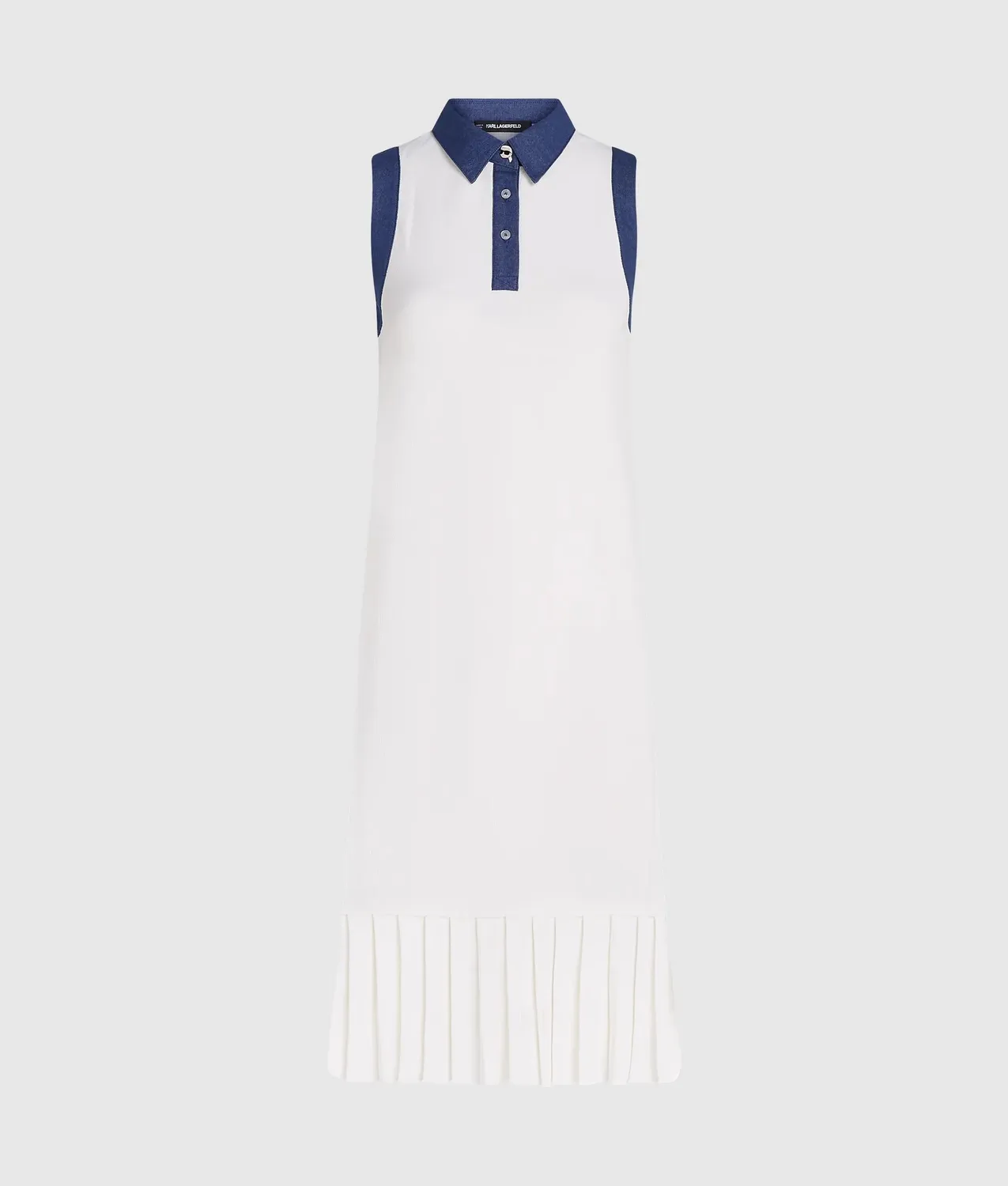 Karl Lagerfeld Ikon Knit Strickkleid Denim Damen
