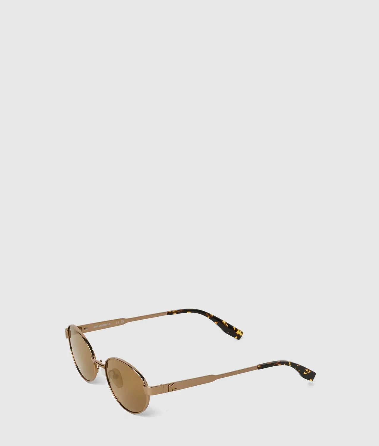 Karl Lagerfeld Monogram Ovale Sonnenbrille Metall