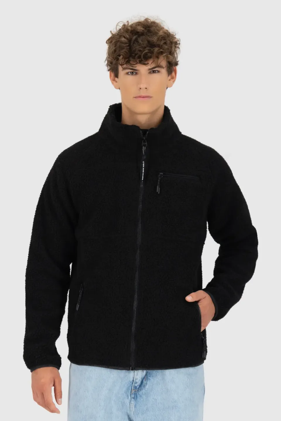 Alife & Kickin RocAK G Teddy Jacke Schwarz Gr. L warm