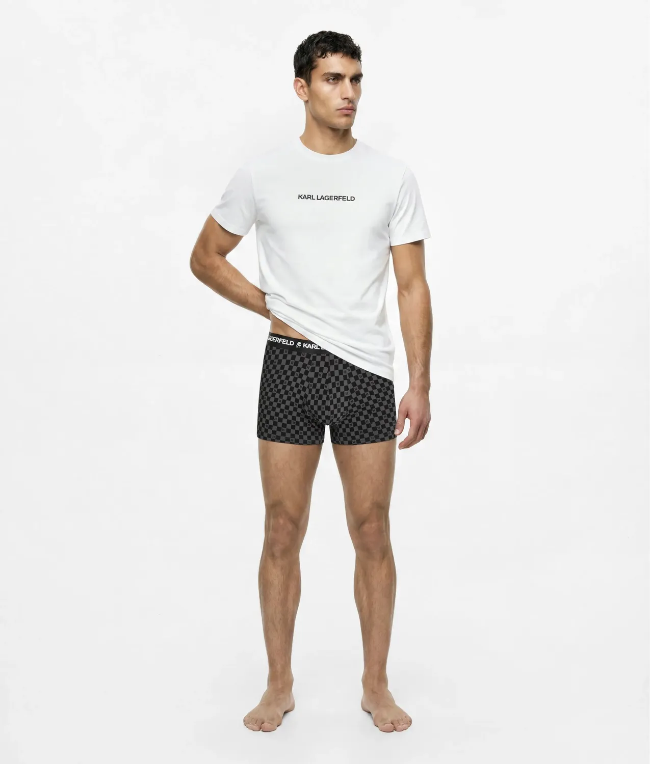 Karl Lagerfeld Logo Pyjama Set T-Shirt + Shorts Geschenkbox