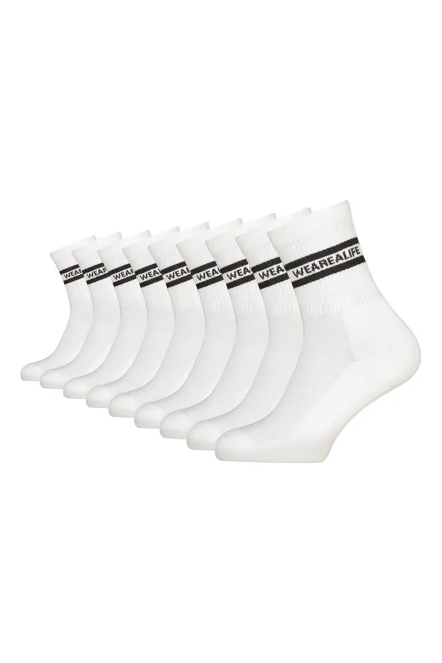 Alife & Kickin HenjaAK Crew Cush Socks Weiß 9er Pack Damen