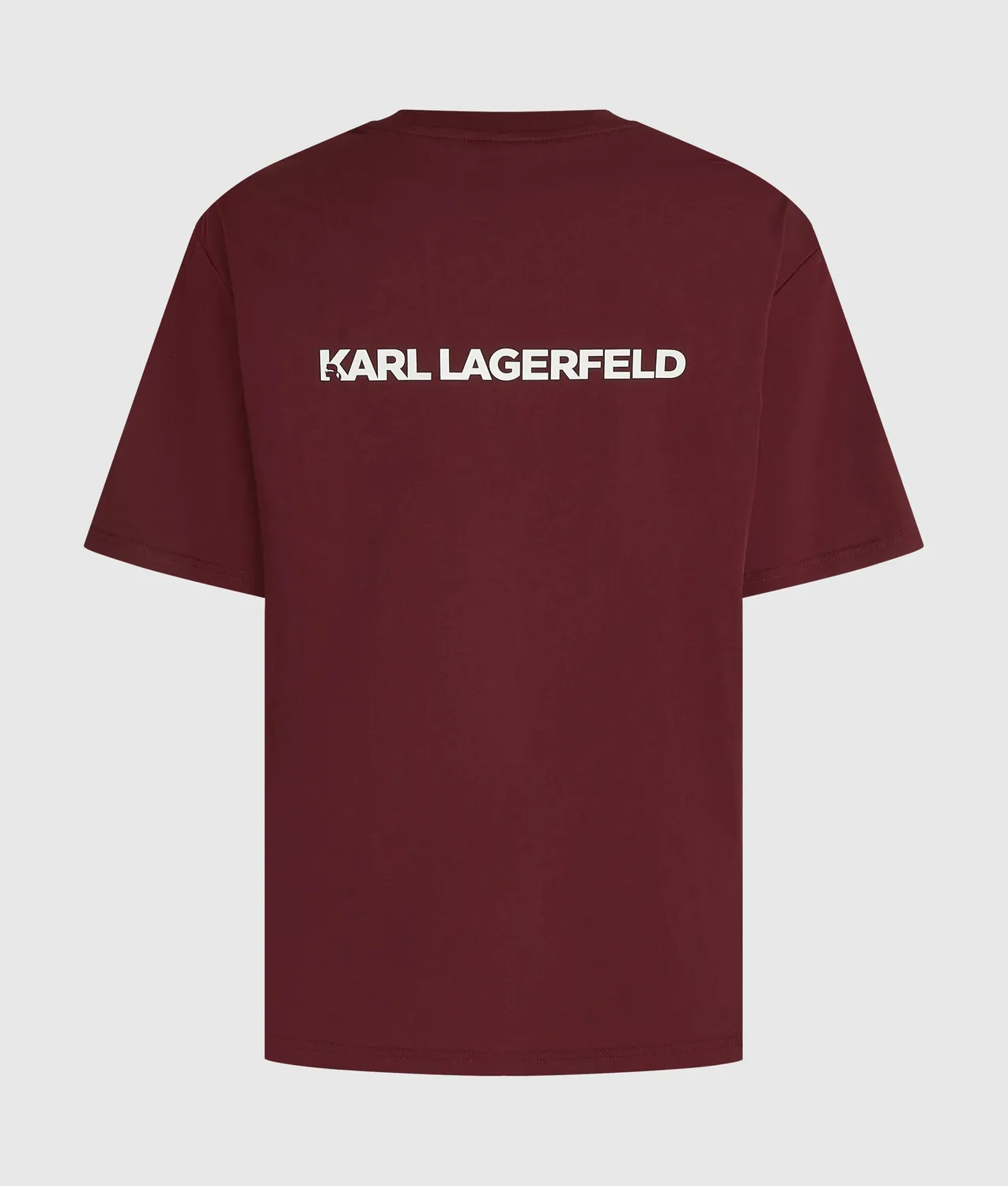 Karl Lagerfeld Logo T-Shirt Athleisure Boxy Weiß